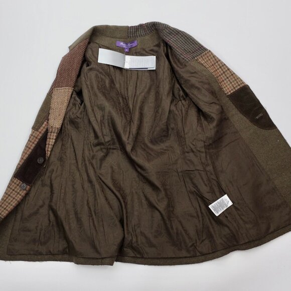 Ralph Lauren Purple Label Collection Hailey jacket blazer sz 10 patchwork $4790 - Picture 13 of 16